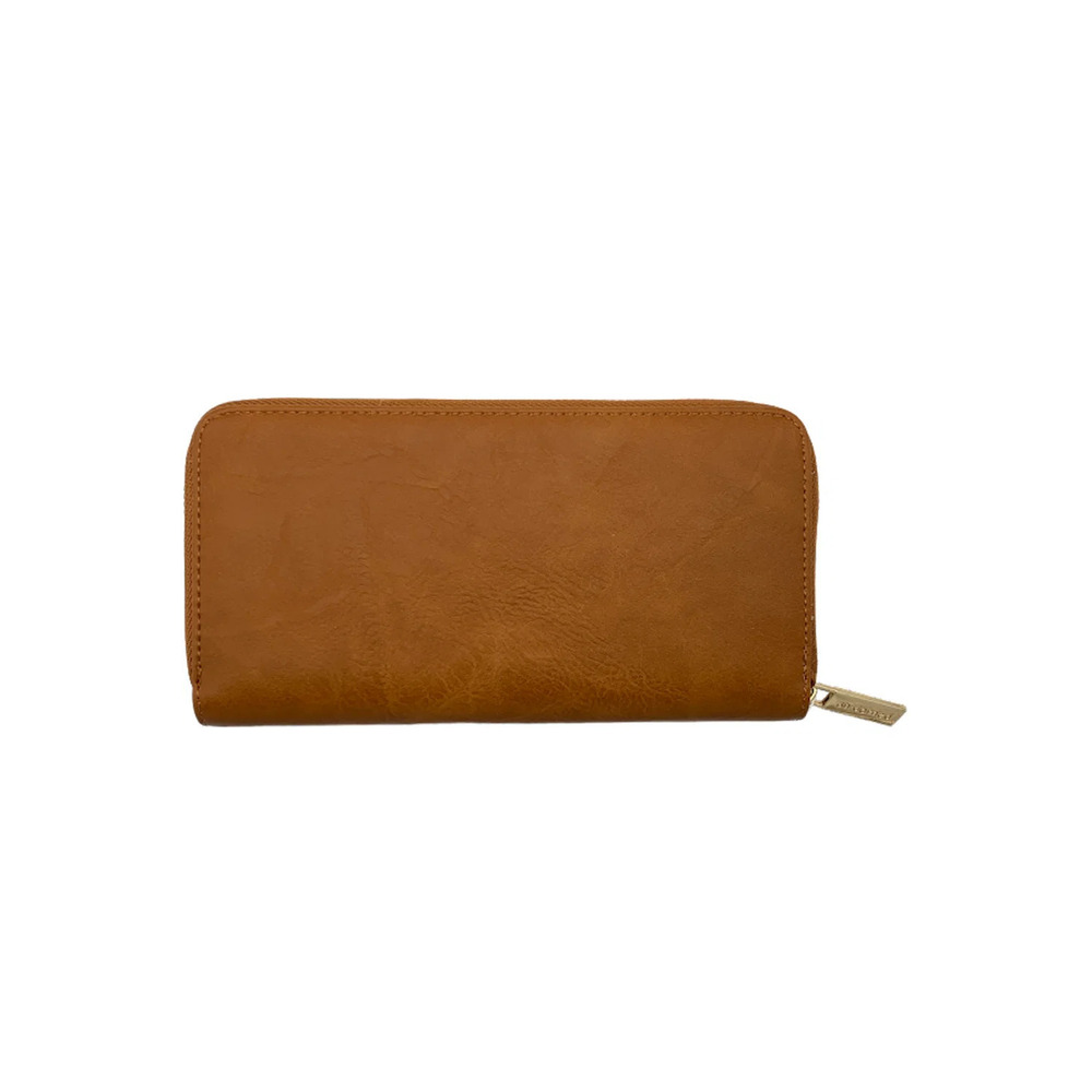 AHDORNED Faux Leather Wallet with RFID Camel